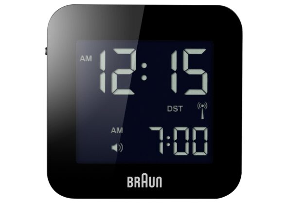 Braun BNC 008 Radio Controlled Travel Alarm Clock black