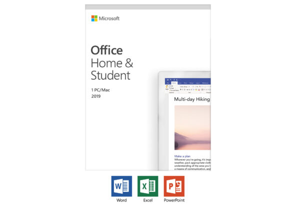MS Office Home and Student 2019 English EuroZone Medialess Win10 Mac Danish
