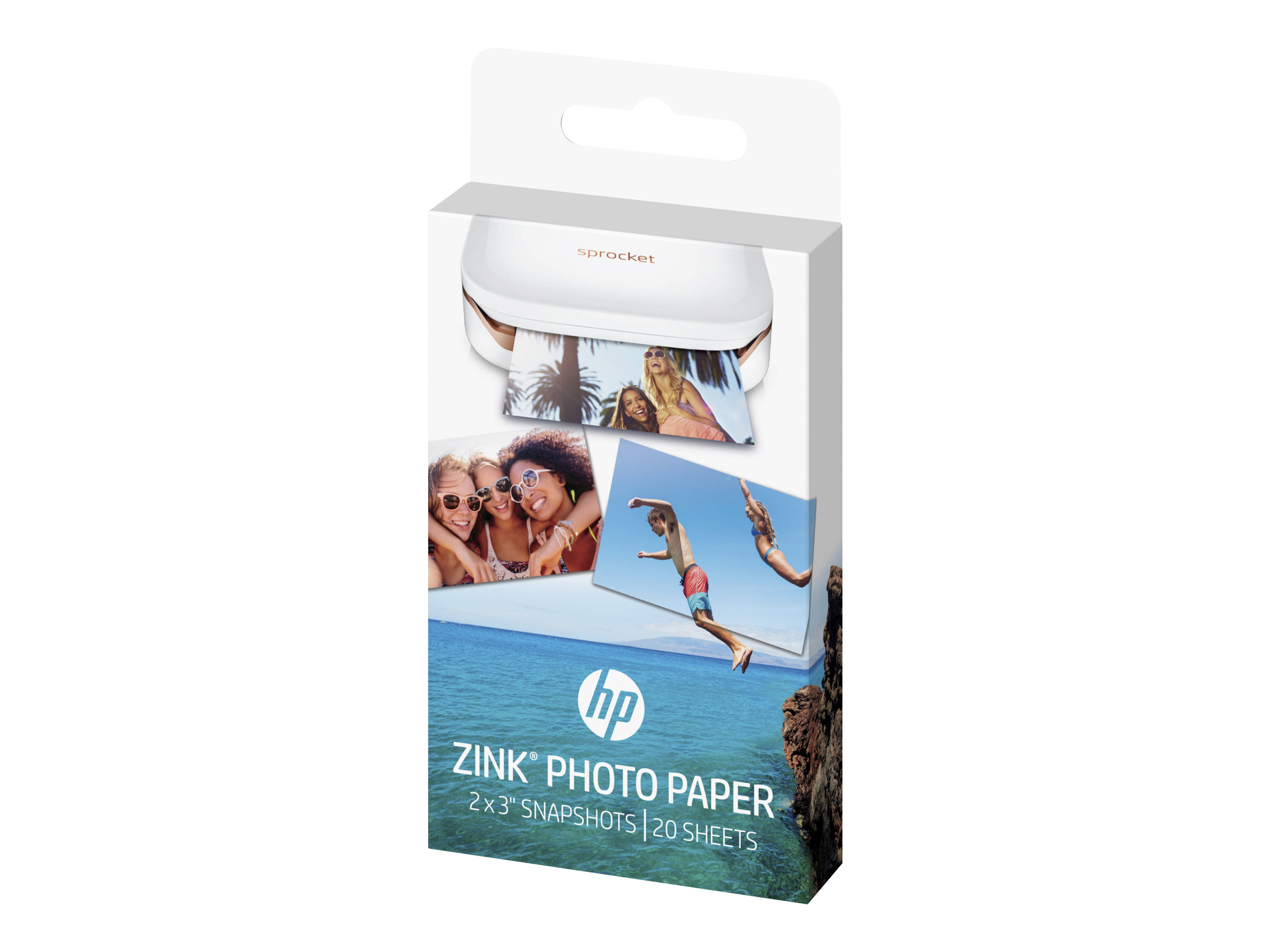 HP ZINK Sticky-Backed Photo Paper Fotopapir 50 x 76 mm 20ark