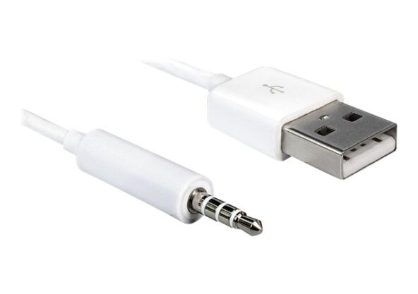 Delock Cable USB-A male > Stereo jack 3.5 mm male 4 pin IPod Shuffle 1 m