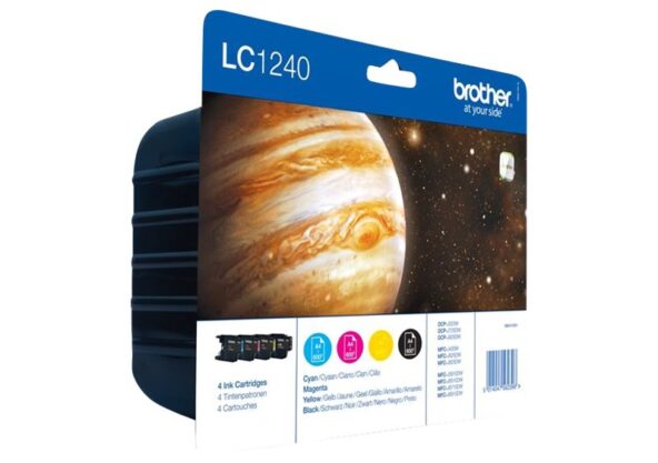 Brother LC 1240 Value-Pack Sort Gul Cyan Magenta 600 sider