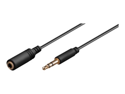 Goobay audio extension cable 3M slim 3.5mm sort