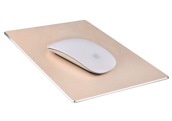 Aluminium Mouse PAd MAC/PC Slim Design Gold