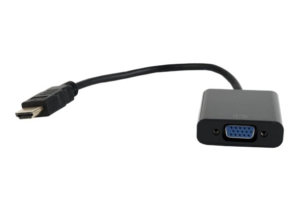 Gembird adapter HDMI-A(M) ->VGA (F), on cable, black