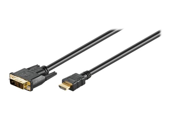 goobay Video/audiokabelpakke HDMI / DVI 5m