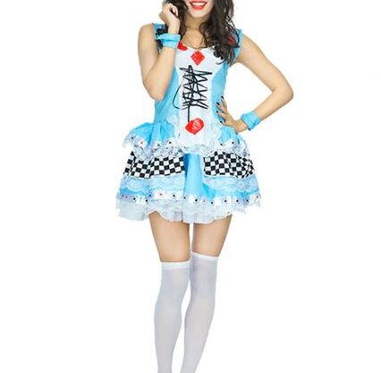 Alice in Wonderland / eventyrland kostume til voksen