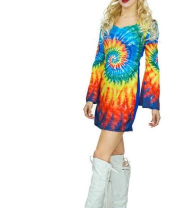 Hippie regnbue kostume til  voksne