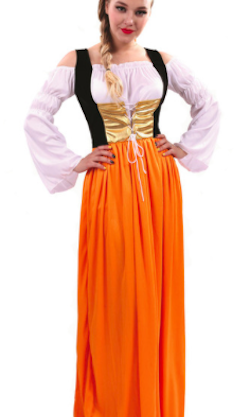 Middelalder-kostume til kvinder